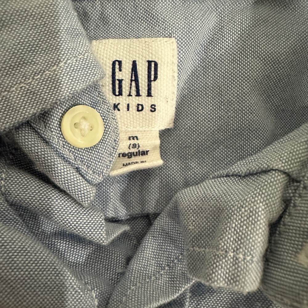GAP Kids Sky Blue Casual Shirt